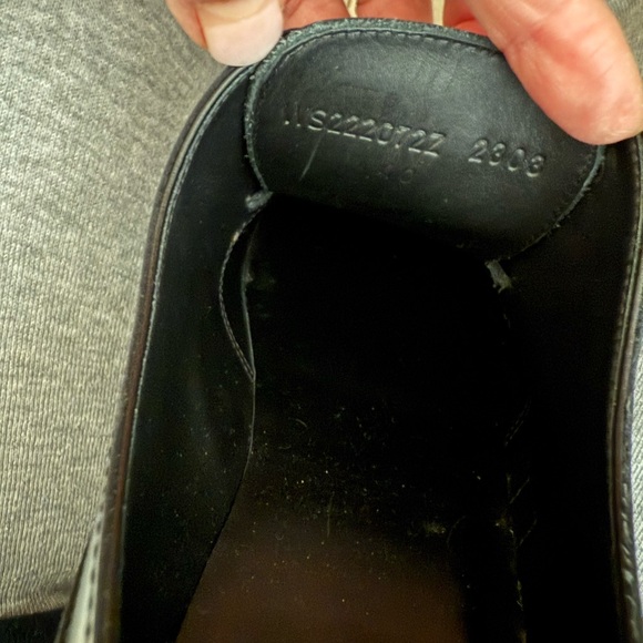 Hemes Richelieu Derby First loafer in Black Leather Sz 40 NWB, duster,ribbon. - Picture 9 of 12